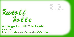 rudolf holle business card